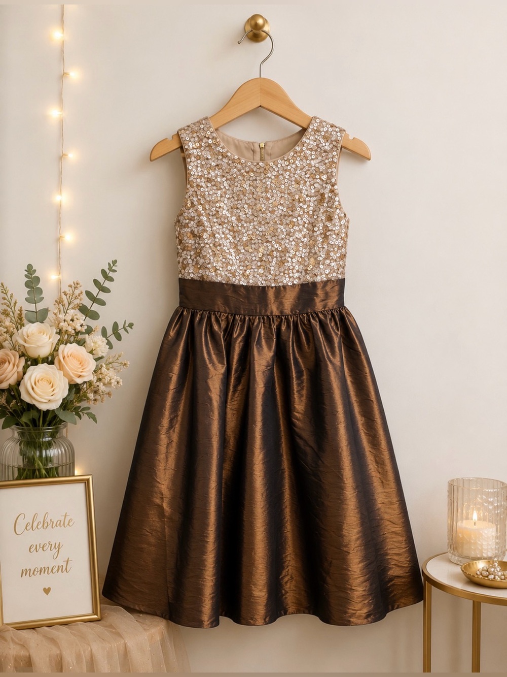 Alessia size 10 sequin top dress